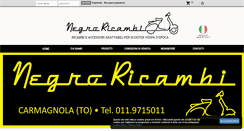 Desktop Screenshot of negroricambi.com