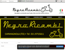 Tablet Screenshot of negroricambi.com